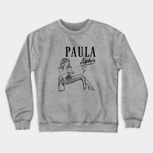 Paula Abdul // 80s Music // Black retro Crewneck Sweatshirt by Degiab